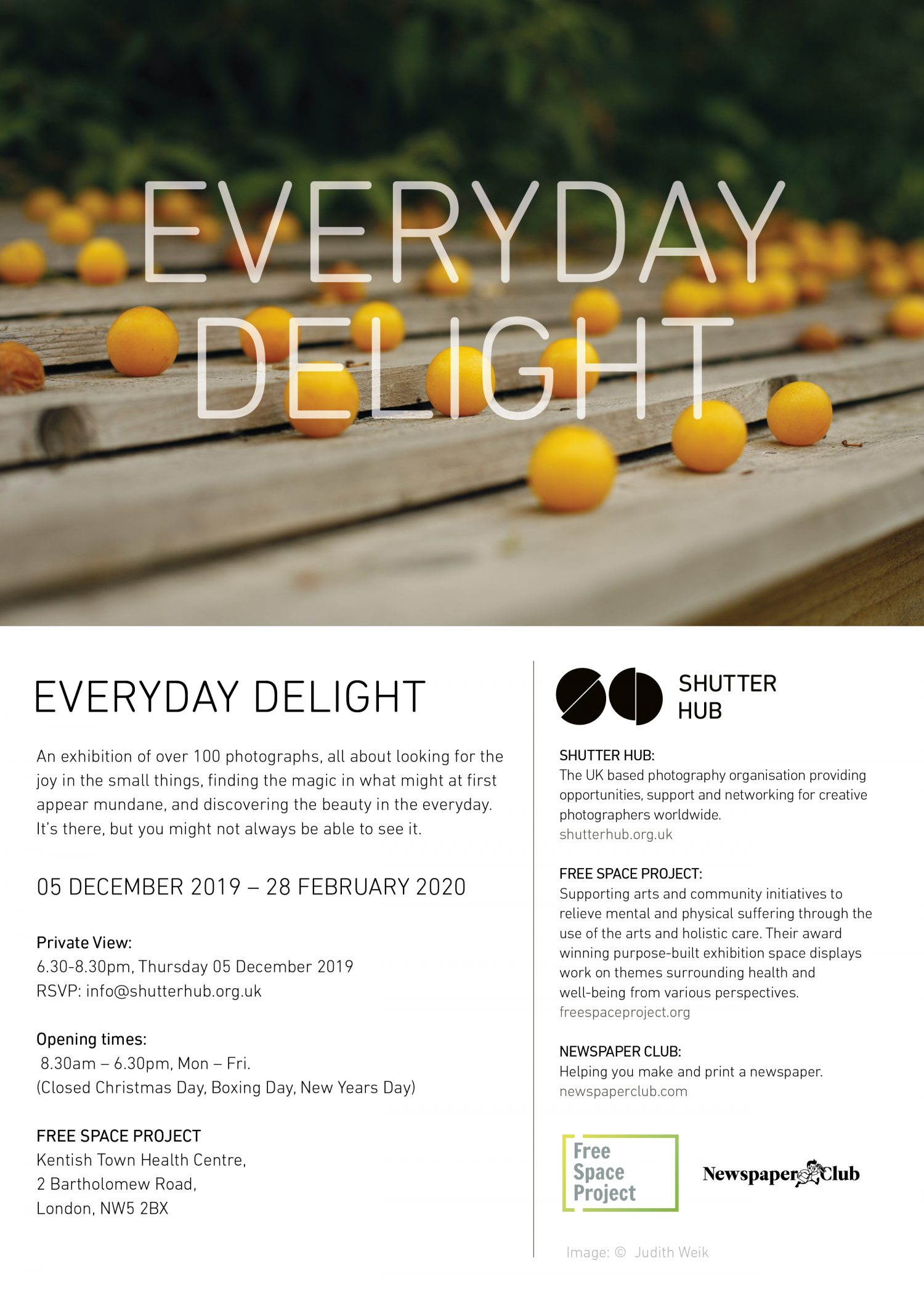 JOIN US EVERYDAY DELIGHT Exhibition Launch, London 05 December 2019